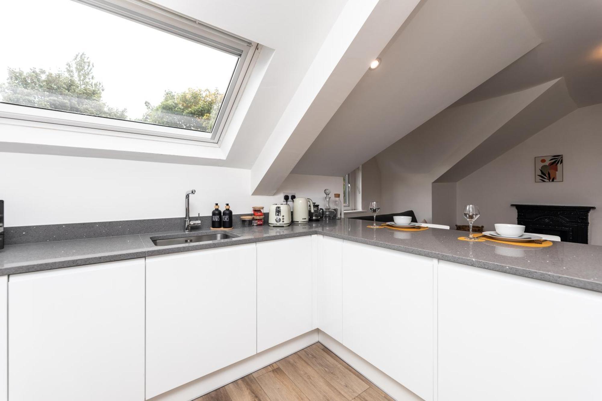 Beautiful Loft Flat In Oakwood Apartment Leeds  Luaran gambar